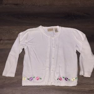Girls Cardigan Sweater Size Medium